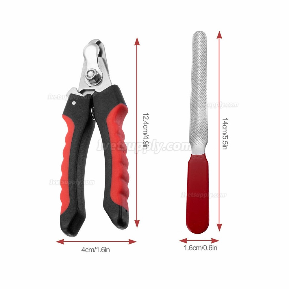 Dog Nail Clippers Trimmer Cat Pet Toenail Claw Cutter Grooming Scissors Blades